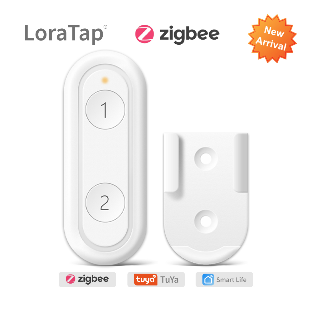 Tuya ZigBee 3.0 Wireless 2 Gang Remote Control Switch Compatible with Smart Life Home Assistant Zigbee2MQTT DIY