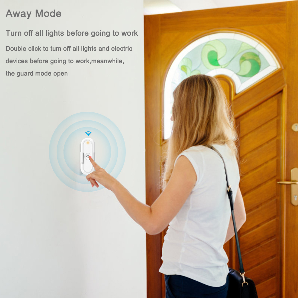 Tuya ZigBee 3.0 Wireless 1 Gang Remote Control Switch Compatible with Smart Life Home Assistant Zigbee2MQTT DIY