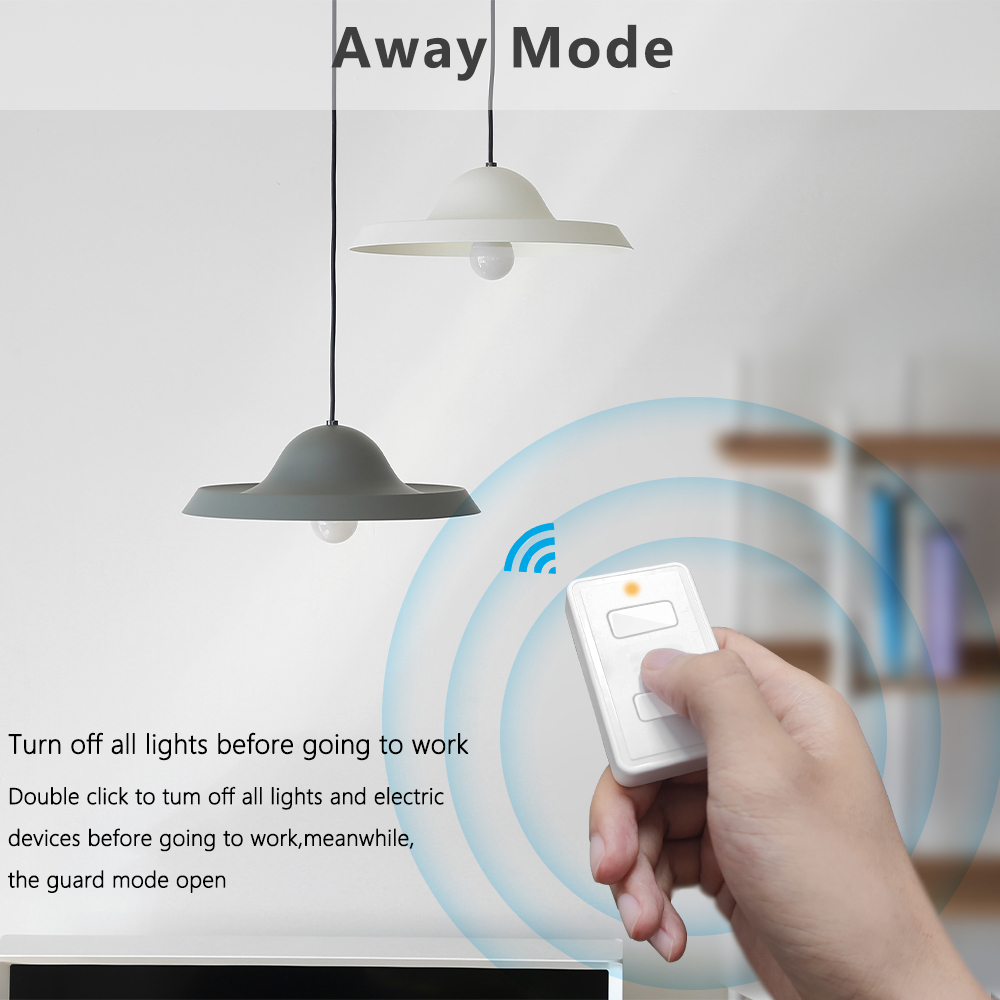 Tuya ZigBee 3.0 Wireless US 2 Gang Remote Control Switch Compatible with Smart Life Home Assistant Zigbee2MQTT DIY