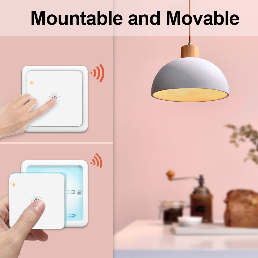 Tuya ZigBee 3.0 Wireless EU 1 Gang Remote Control Switch Compatible with Smart Life Home Assistant Zigbee2MQTT DIY