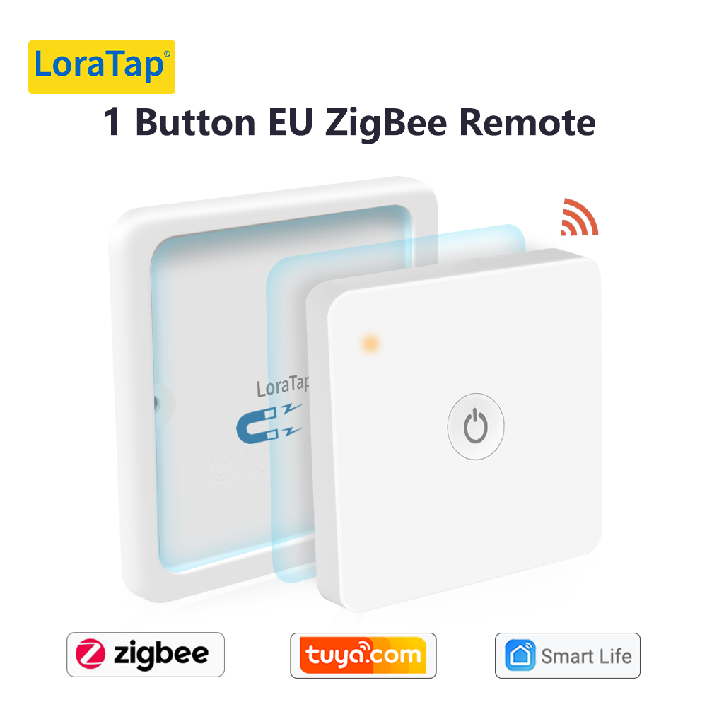 Tuya ZigBee 3.0 Wireless EU 1 Gang Remote Control Switch Compatible with Smart Life Home Assistant Zigbee2MQTT DIY