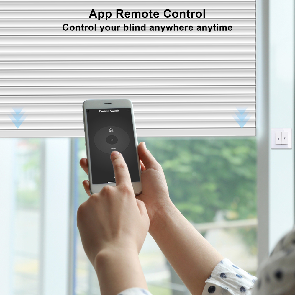 LoraTap Tuya Smart WiFi Curtain Switch Relay Module for Roller Shutter Window Blinds Google Home Alexa Voice Control