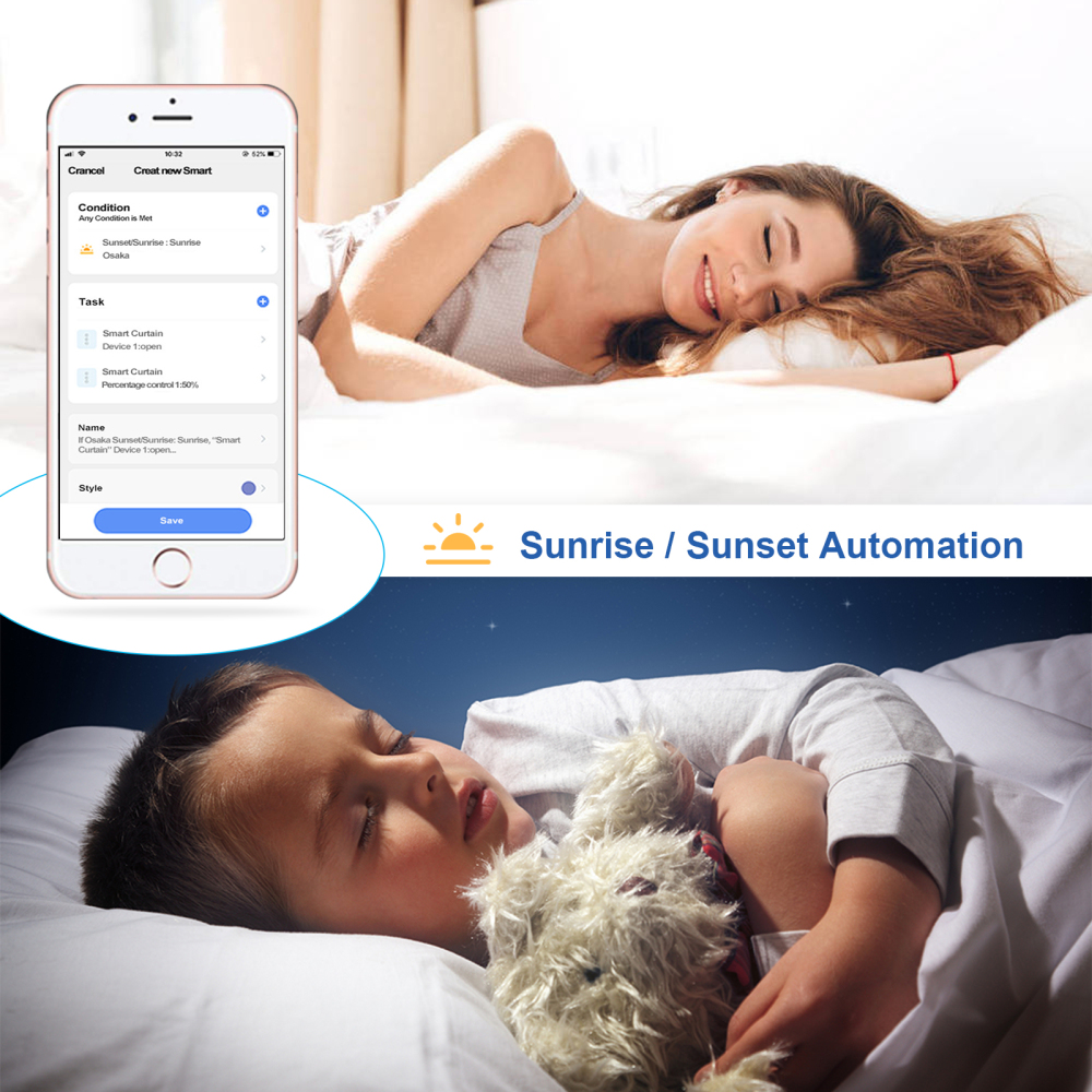 LoraTap Tuya Smart WiFi Curtain Switch Relay Module for Roller Shutter Window Blinds Google Home Alexa Voice Control