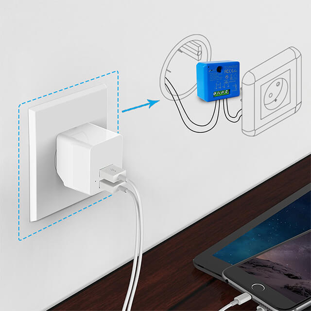 Tuya Smart Life Tiny WiFi Switch Socket Module DIY Smart Light and Socket Google Home Echo Alexa Voice Control Remote Control