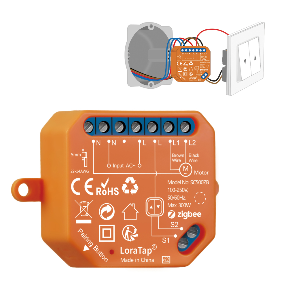 ZigBee Curtains Roller Shutters Blinds Switch Control Connected Motor Google Home Alexa Electric Window LoraTap Tuya Smart Life