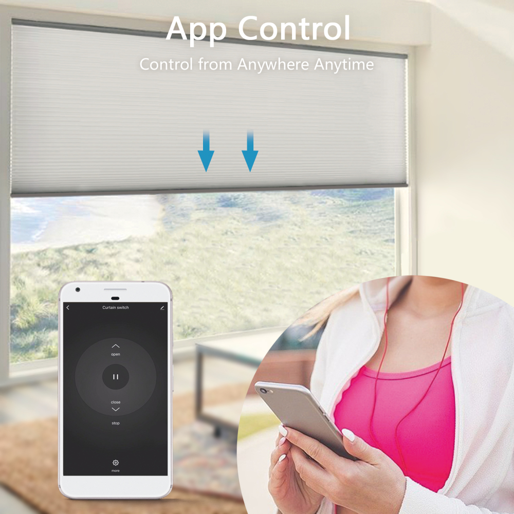 ZigBee Curtains Roller Shutters Blinds Switch Control Connected Motor Google Home Alexa Electric Window LoraTap Tuya Smart Life
