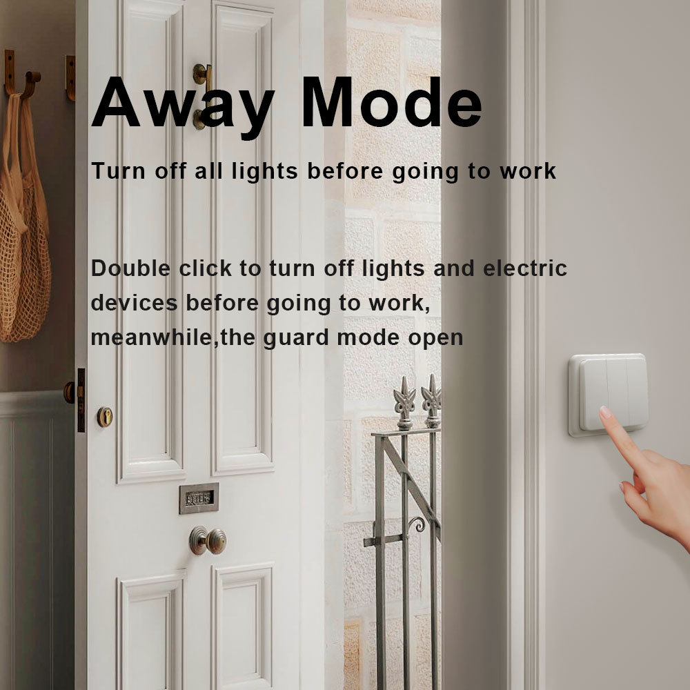 Tuya Smart Life ZigBee Wireless Wall Switch 3 Gangs Remote Portable Tuya Zigbee Required No limit to Control Home Device