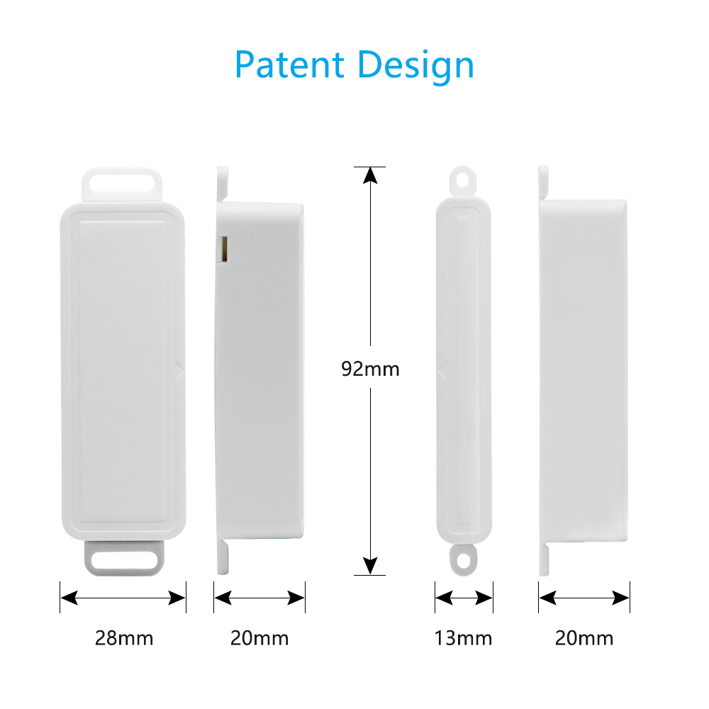 Tuya Smart Life WiFi Door and Window Sensor Door Open / Closed Detectors WiFi App Notification Alert Security Alarm
