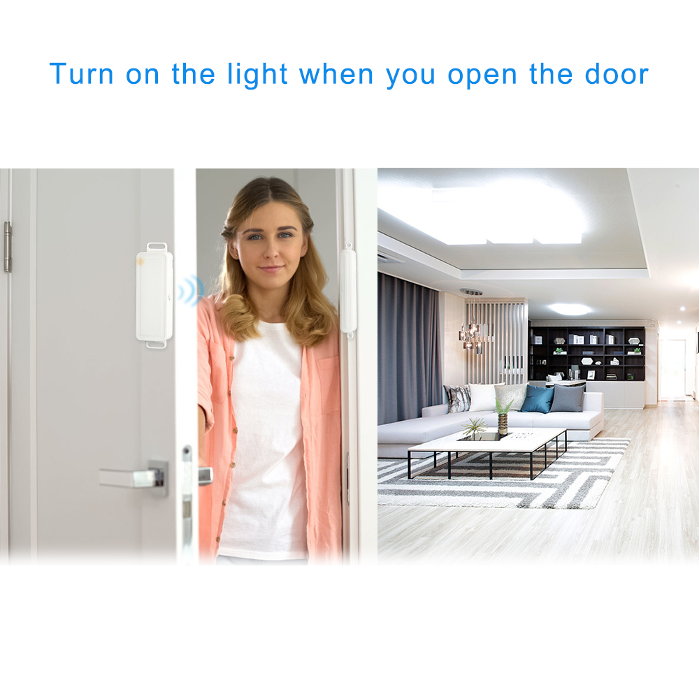 Tuya Smart Life WiFi Door and Window Sensor Door Open / Closed Detectors WiFi App Notification Alert Security Alarm