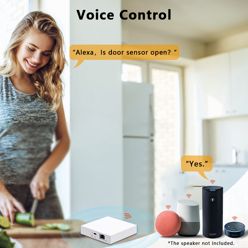 Tuya Smart Life ZigBee 3.0 Door and Window Sensor Door Open / Closed Detectors WiFi App Notification Alert Security Alarm