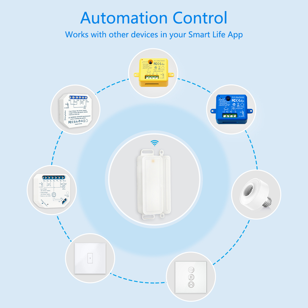 Tuya Smart Life WiFi Door and Window Sensor Door Open / Closed Detectors WiFi App Notification Alert Security Alarm