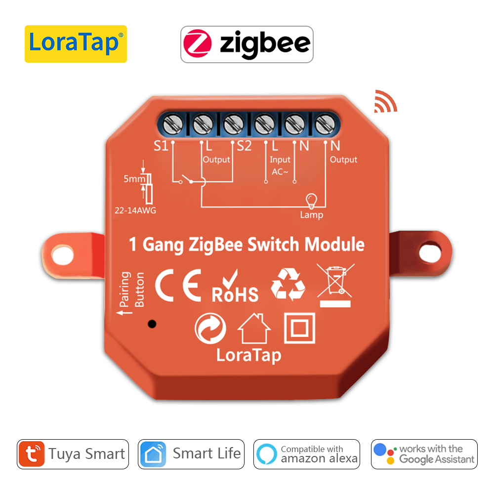 Tuya Smart ZigBee 3.0 Relay 16A DIY Module for Light and Device ON OFF App Remote Control Timer Support Google Home Alexa Zigbee2MQTT