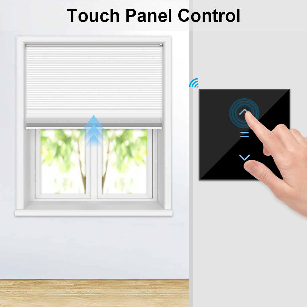 LoraTap Tuya Smart Life WiFi Curtains Blinds Switch Roller Shutters Motor Switch Backlight Style Google Home Alexa Voice Control