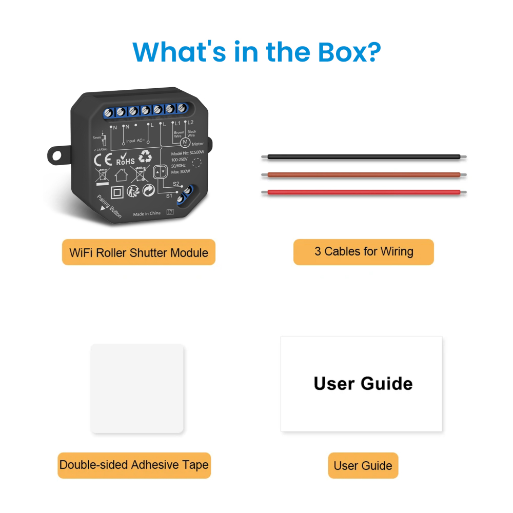 Tuya Smart Life 4th Generation Curtain Switch Roller Shutter Module Percentage Remote Voice Control via Google Assistant Alexa