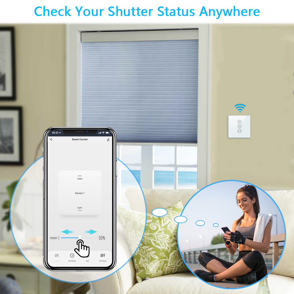 Tuya Smart Life ZigBee 3.0 Curtain Blind Switch for Roller Shutter Electric Motor Google Assistant Alexa MQTT Echo Voice Control DIY