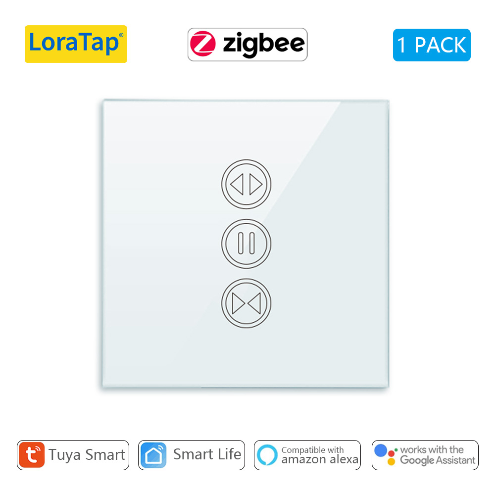 Tuya Smart Life ZigBee 3.0 Curtain Blind Switch for Roller Shutter Electric Motor Google Assistant Alexa MQTT Echo Voice Control DIY