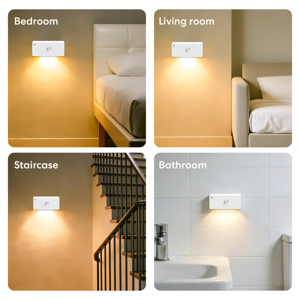 LoraTap Multi-mode Radar Sensing Night Light For Reading, Bedside, Kitchen, Living Room with Remote Controller