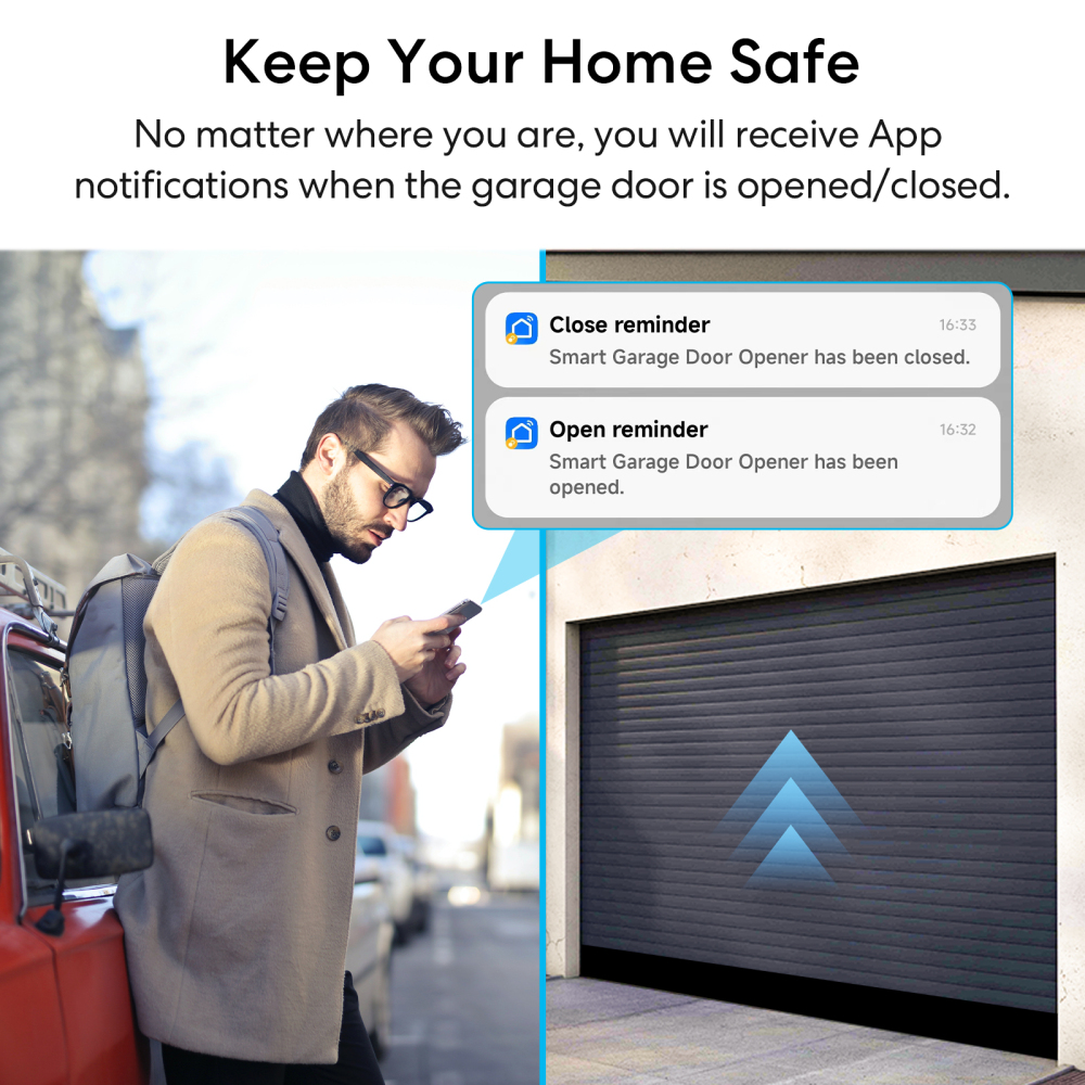 LoraTap Tuya Smart Life Garage Door Opener Controller Dry Contact Switches Security Alarm System Work Google Assistant Alexa