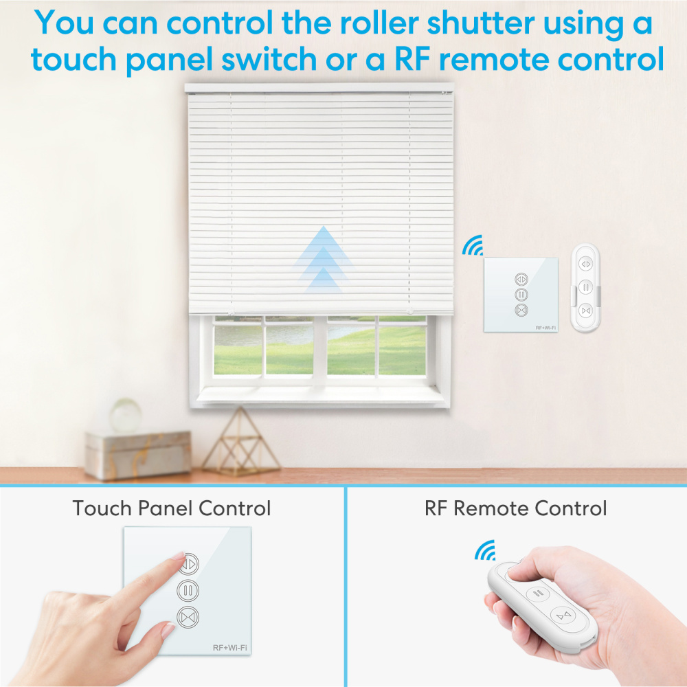 Tuya Smart Life RF WIFi Smart Curtain Blinds Roller Shutter Switch Google Assistant Alexa Echo Voice Control Smart Home Timer