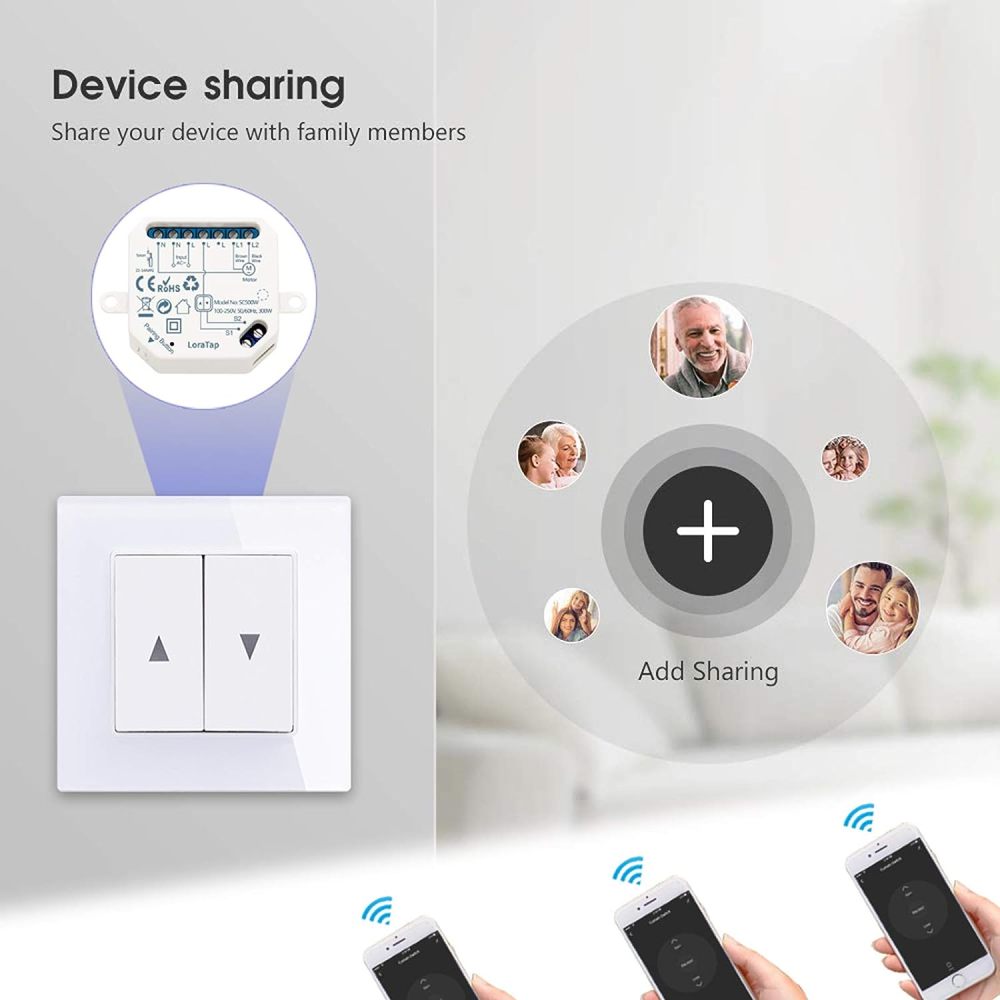Tuya Smart Life WiFi Curtain Blind Switch for Roller Shutter Electric motor Google Home Alexa Echo Voice Control DIY Smart Home