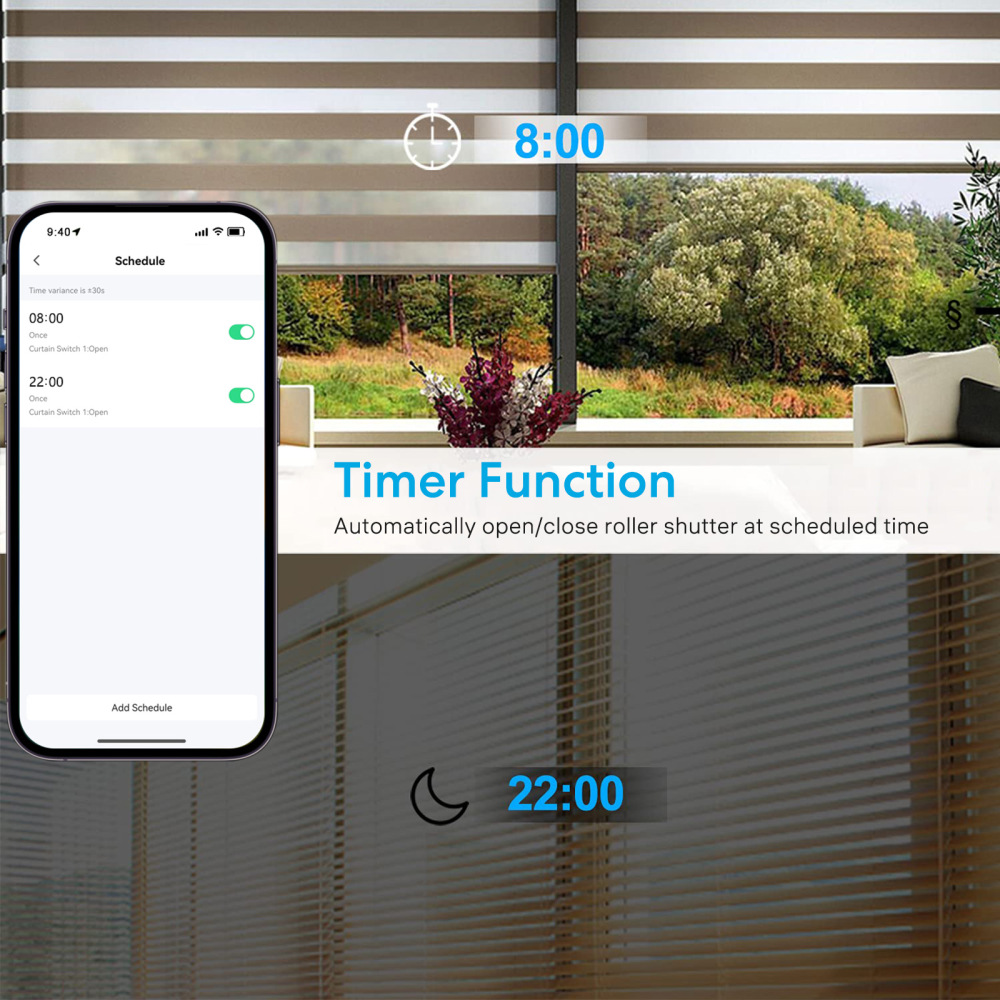 Tuya Smart Life RF WIFi Smart Curtain Blinds Roller Shutter Switch Google Assistant Alexa Echo Voice Control Smart Home Timer