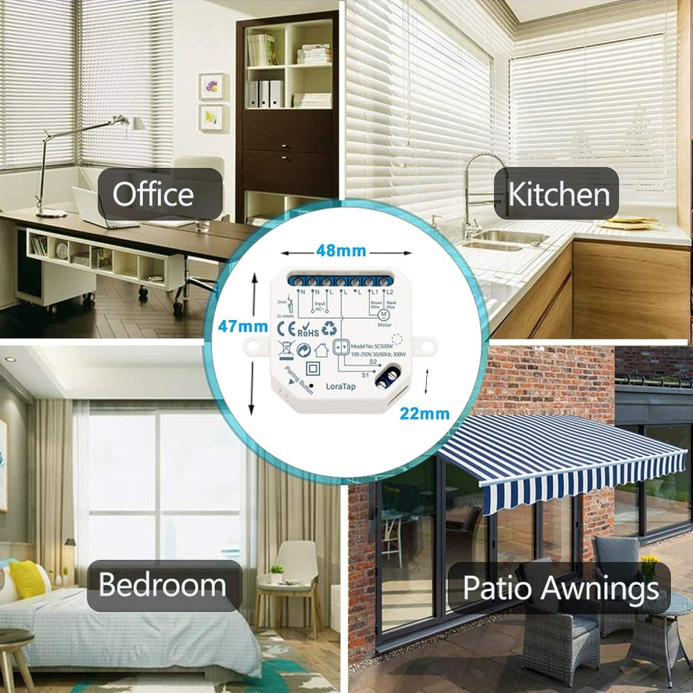 Tuya Smart Life WiFi Curtain Blind Switch for Roller Shutter Electric motor Google Home Alexa Echo Voice Control DIY Smart Home