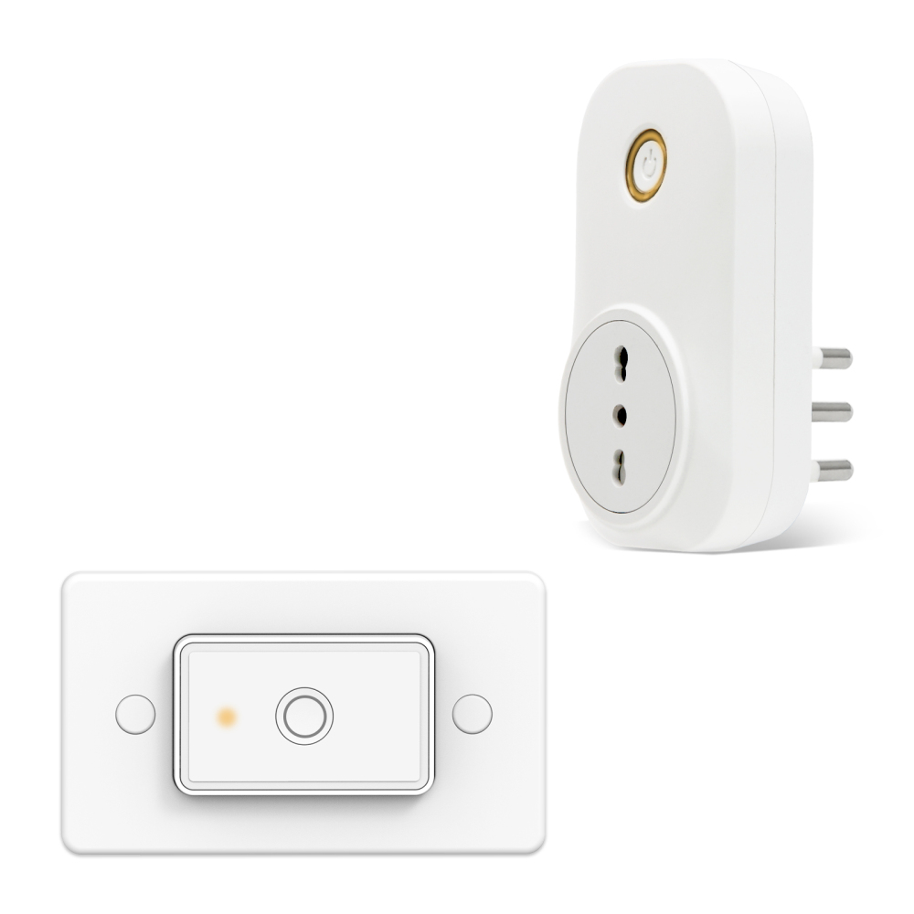 LoraTap Remote Control Socket with Remote Control, Italian Electrical Socket with Wireless Switch, 200m Wireless Remote Control Switch, 16A/3500W