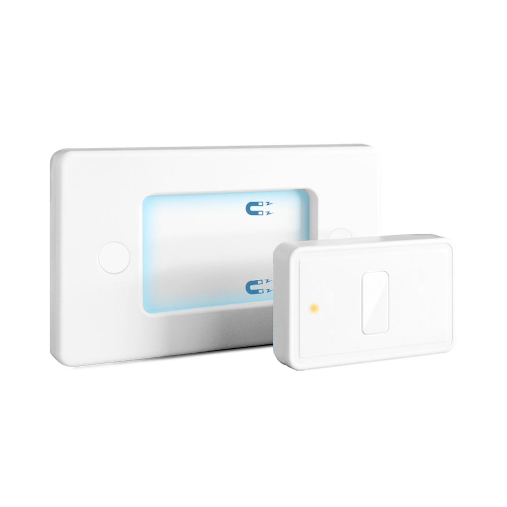 LoraTap Wireless Light Switch, Remote Control with Magnetic Base, Wireless Parallel Switch, Radio Wall Transmitter and RF Relay Receiver 10A