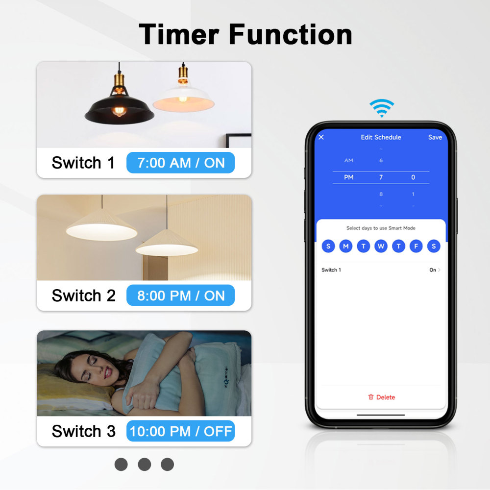 LoraTap Smart Life 6 Gang Brazil Touch Panel Light Switch Tuya App Remote Google Home Alexa Voice Control Automation residential