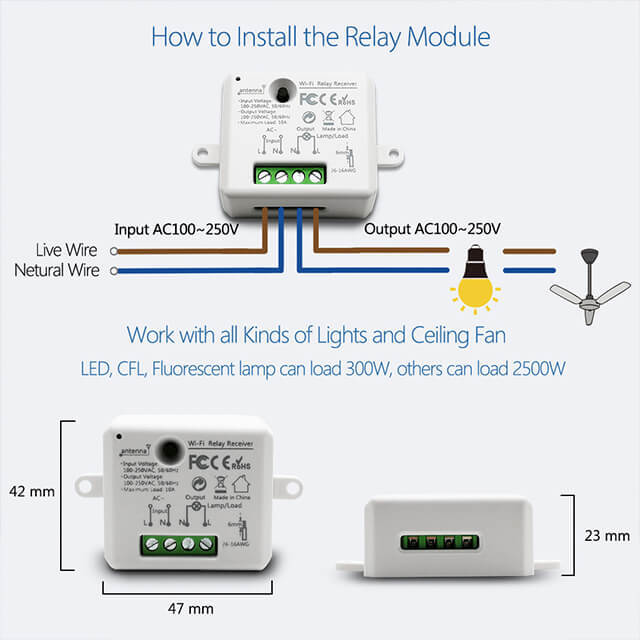 Tuya Smart Life Tiny WiFi Switch Socket Module DIY Smart Light and Socket Google Home Echo Alexa Voice Control Remote Control