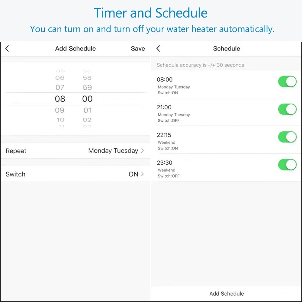 Tuya Smart Life ZigBee EU/US Boiler Water Heater Switch 4400W App Timer Schedule ON OFF Works with Google Home Alexa Echo MQTT