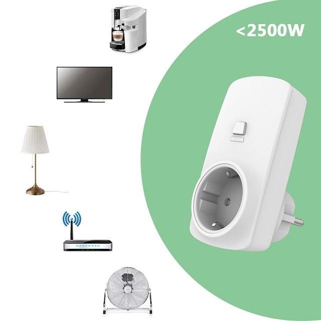 EU Wireless Socket Plug 16A with Kinetic Remote Control