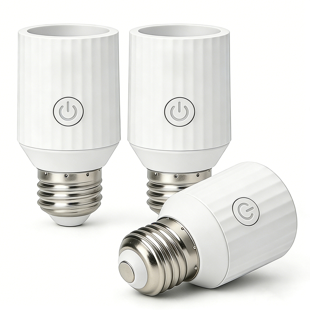 LoraTap WiFi Smart Lamp Holder, E26/27 Smart Adapter, Control with Smart Life App, Compatible with Alexa Voice, WiFi Lamp Holder, 60W Max