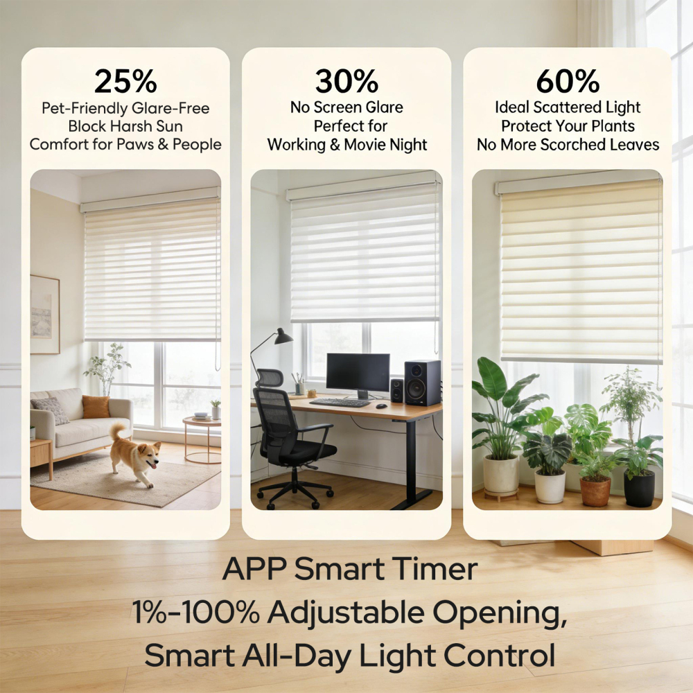 Loratap WiFi Roller Shutter Switch: Backlit Buttons, Precise 0%-100% Adjustment, Voice Control Alexa Google, Replaces Old Wall Switch, 4 Pack