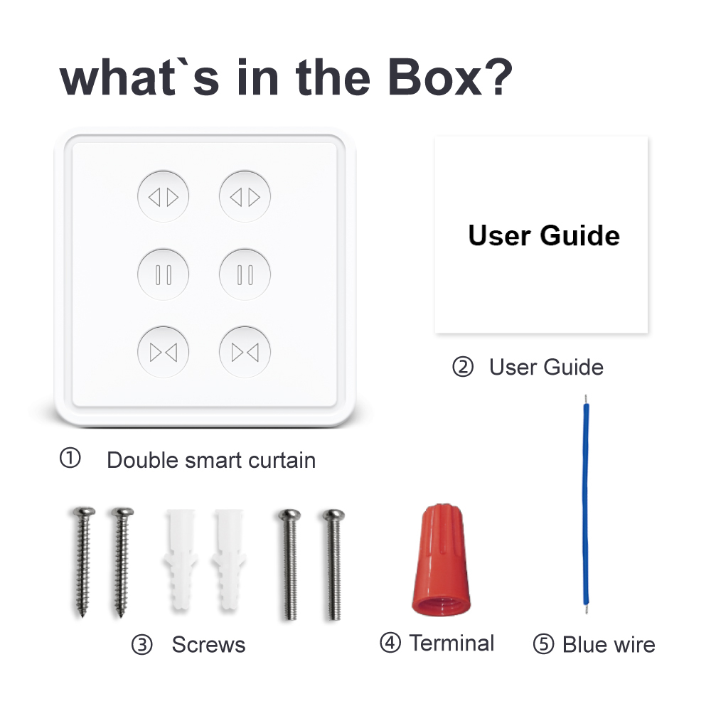 Tuya Smart Life WiFi Double Curtain Blind Switch for Roller Shutter Electric motor Google Home Alexa Echo Voice Control DIY Home