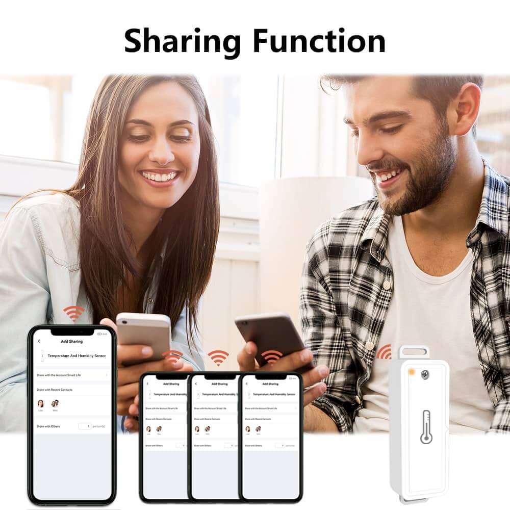 LoraTap ZigBee 3.0 Temperature and Humidity Sensor Tuya Smart Life intelligent adjust comfortable environment Google Home Alexa