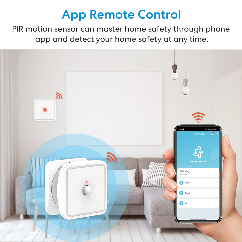 LoraTap ZigBee Smart Human Motion Sensor PIR Tuya Smart Life App Scene Linkage Switch Security Warning System
