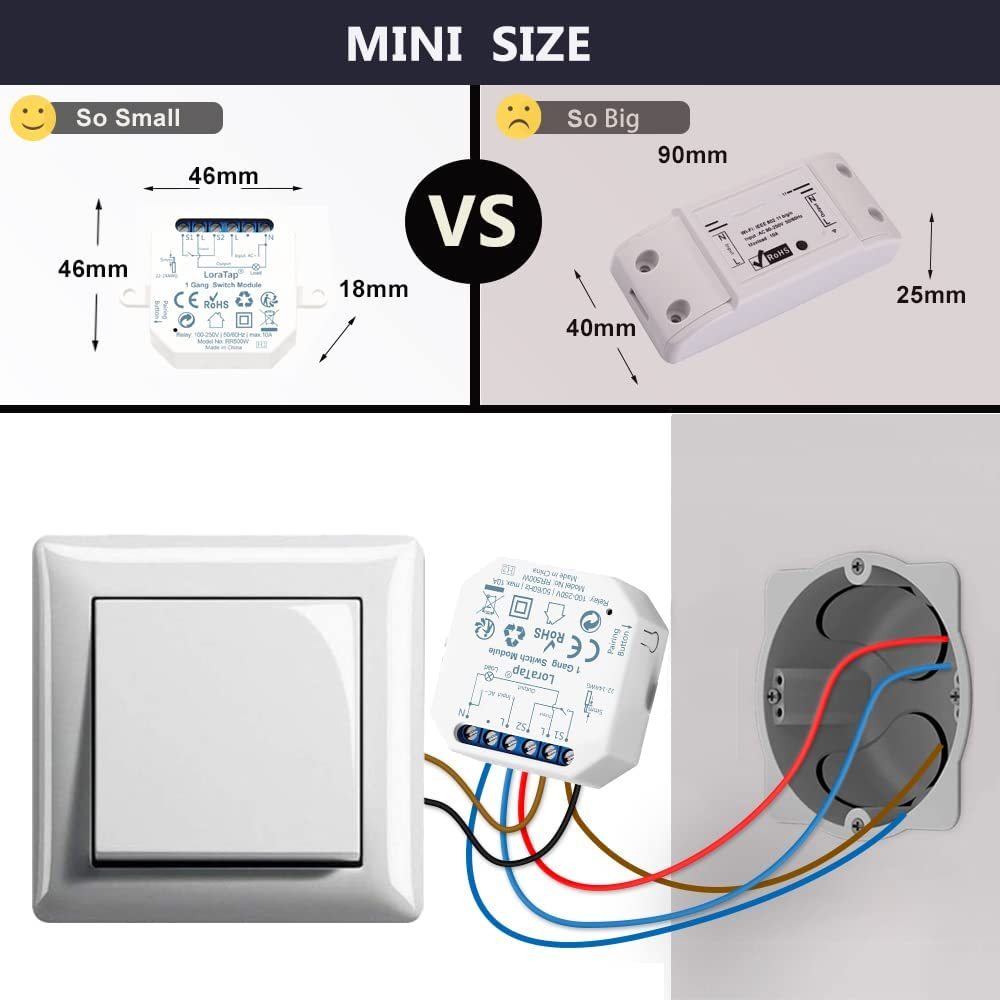 Tuya Smart Life Wifi Smart Light Switch Relay module Remote Control Google Home Alexa Echo Works with Wall Manual Switch 10A