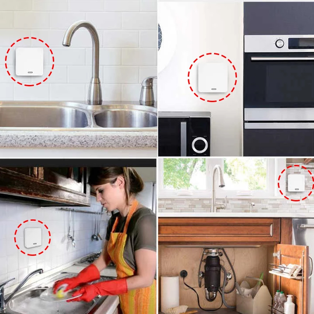 Food Waste Disposers Garbage Disposal Wireless Switch Remote Control EU Plug 16A for 1HP No Drilling No Pipe Replace Air Switch