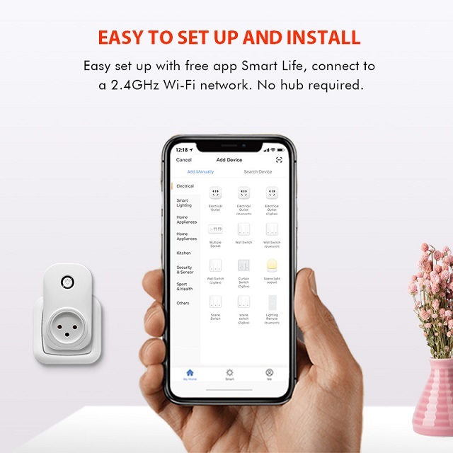 Tuya Smart Life Voice Control Wifi Socket Israel Plug 16A
