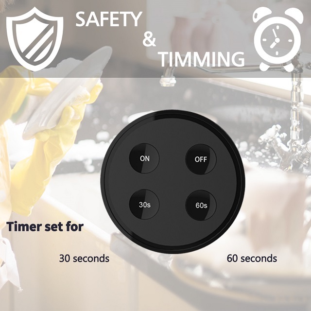 Food Waste Garbage Disposers Timer EU Korea Plug 16A Wireless Switch Remote Control No Drilling No Pipe Replace Air Switch
