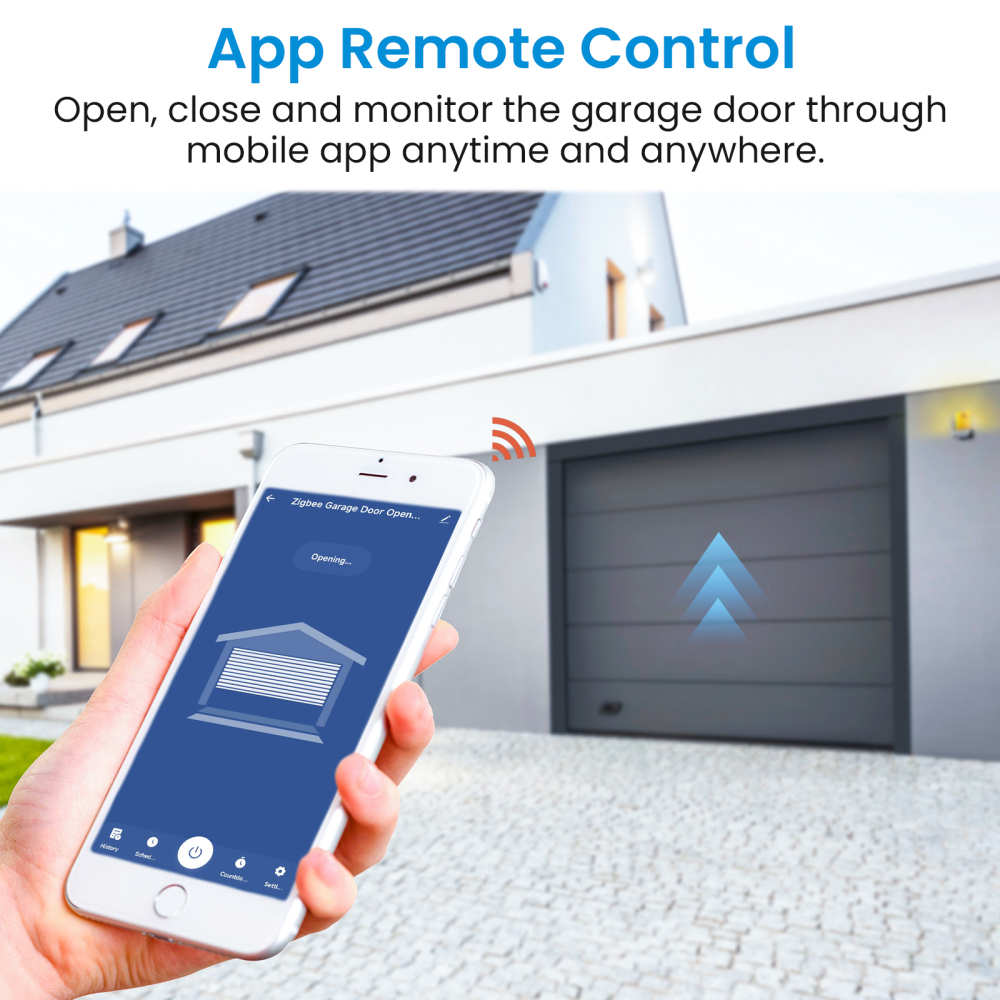 Tuya ZigBee 3.0 Garage Door Wireless Sensor Opener Controller Switch Control by Smart Life Works with Google Home Echo Alexa