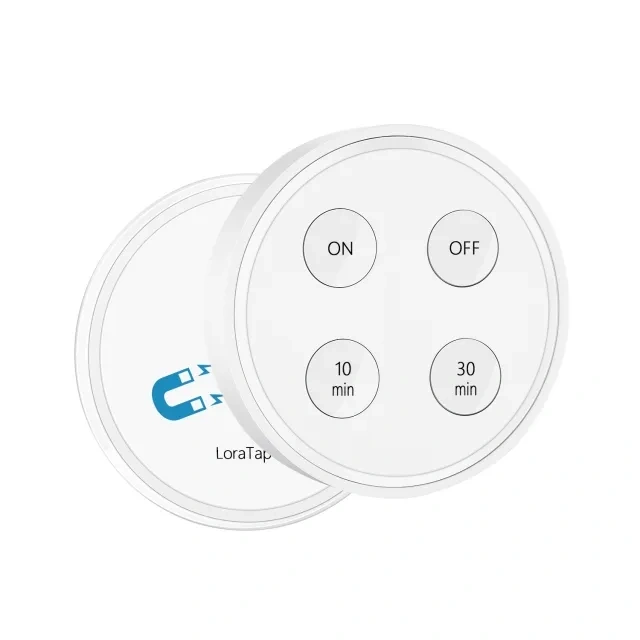 LoraTap Wireless Switch Kit, with 10min 30min Timer, 2500W Receiver, 868Mhz Radio Transmitter, Back and forth, Wall Remote Control for VMC Lighting