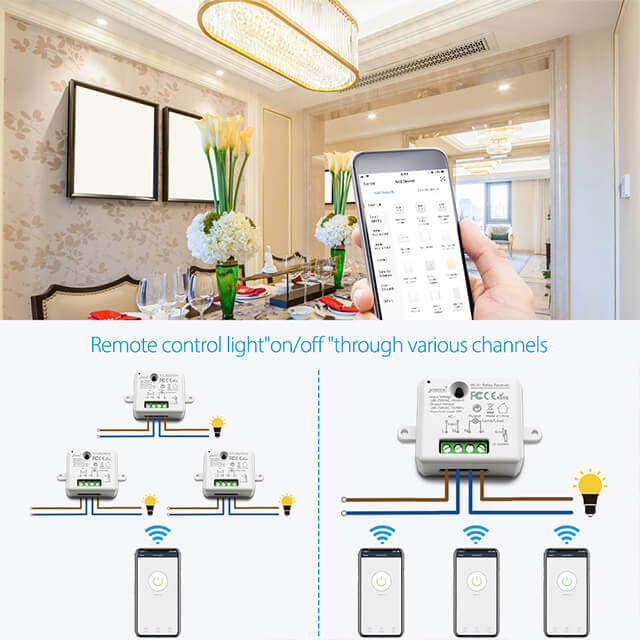 Tuya Smart Life Tiny WiFi Switch Socket Module DIY Smart Light and Socket Google Home Echo Alexa Voice Control Remote Control