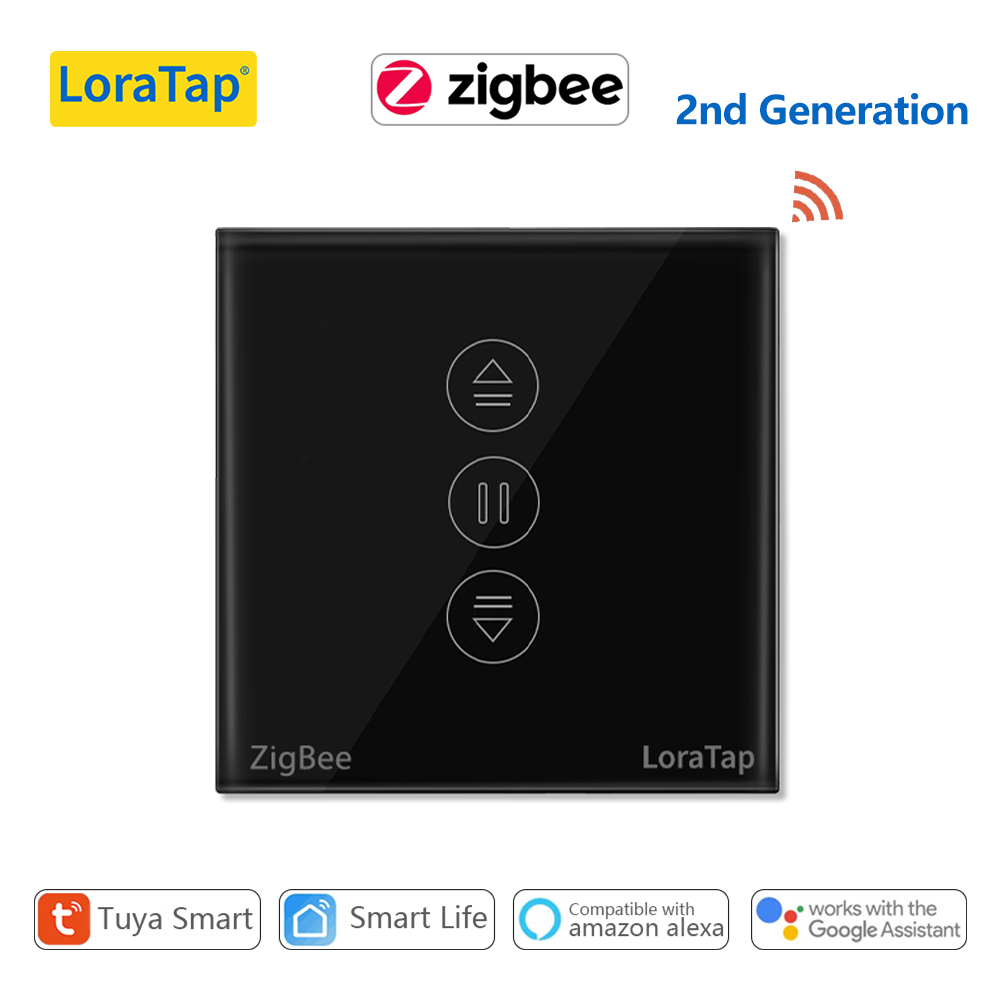 LoraTap ZigBee Curtains Roller Shutters Blinds Switch Control Connected Motor Google Home Alexa Electric Window Tuya Smart Life