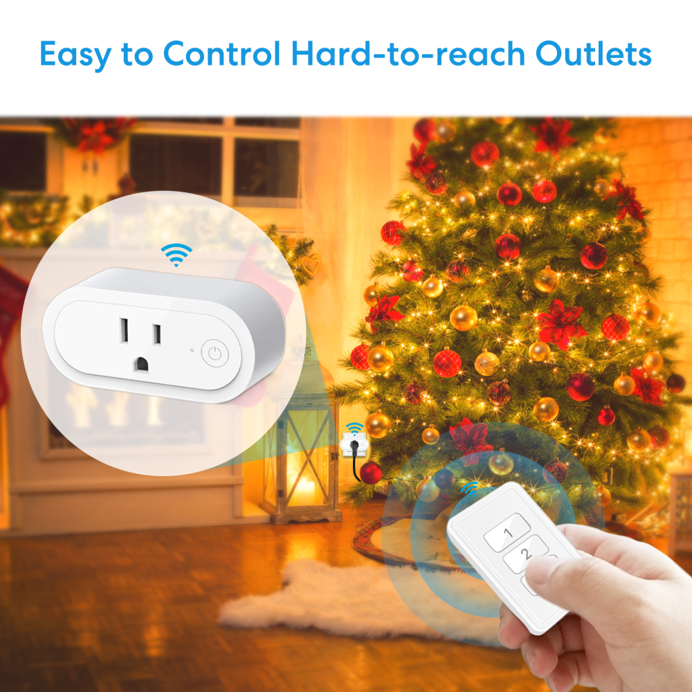 Remote Control Outlet: Wireless Light Switch with Wall Plate, Long Range, Plug in On Off Switch for Lights & Small Appliances, 1 Remote for 3 Outlets