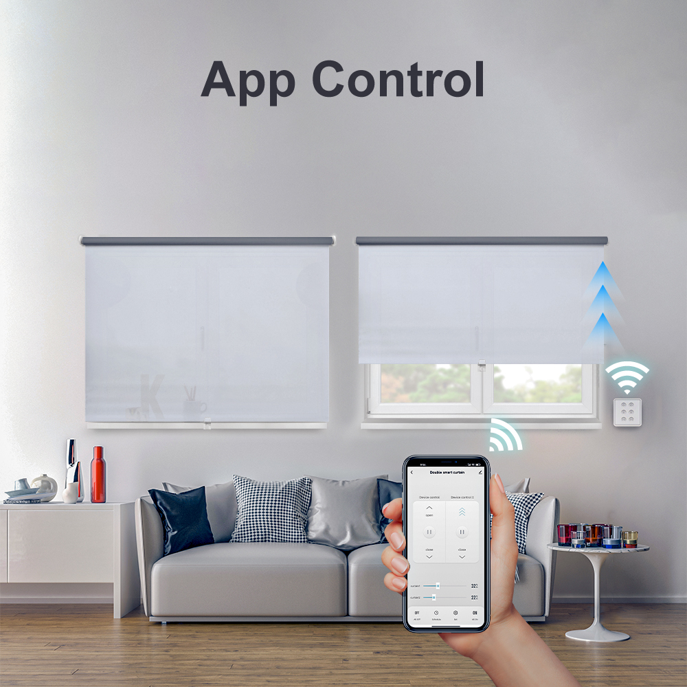 Tuya Smart Life WiFi Double Curtain Blind Switch for Roller Shutter Electric motor Google Home Alexa Echo Voice Control DIY Home