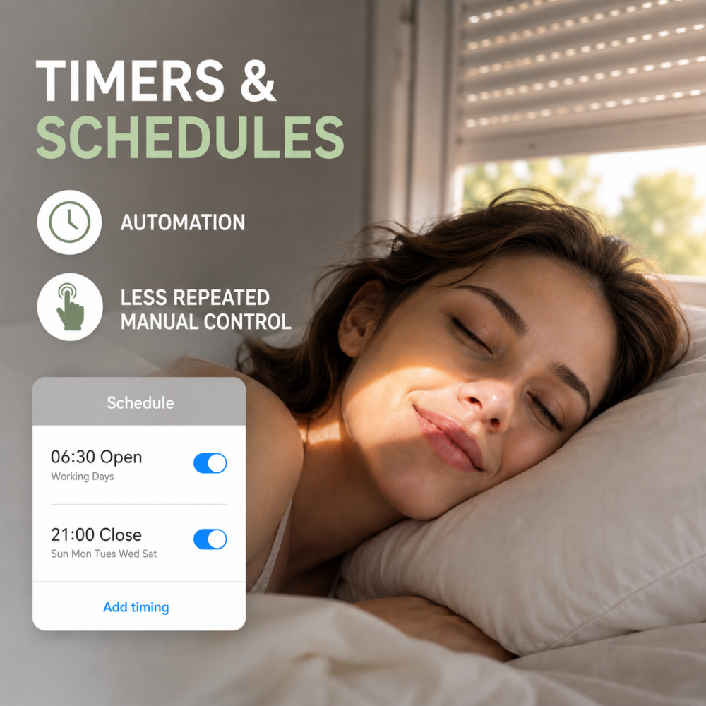LoraTap Interruttore Tocco per tende Compatibile con Alexa/Google Home/Smart Life, Controllo Percentuale e Controllo Vocale (Filo Neutro Richiesto)