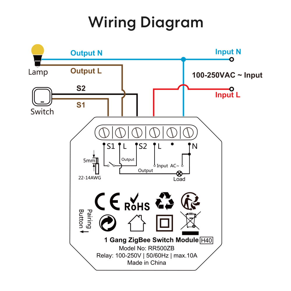Tuya Smart Life Wifi Smart Light Switch Relay module Remote Control Google Home Alexa Echo Works with Wall Manual Switch 10A