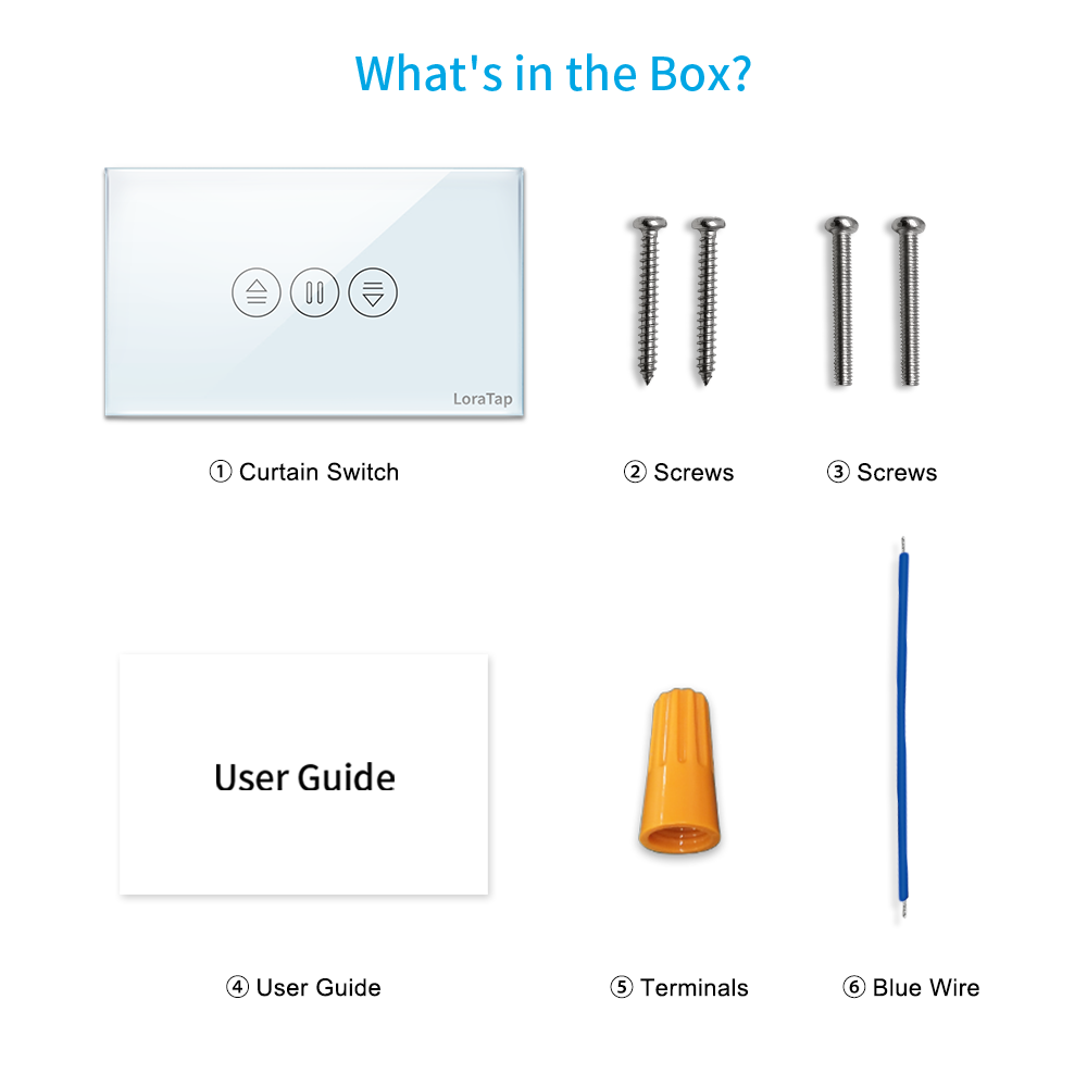 Tuya Smart Life 7th Generation Roller Shutter Curtain Switch Backlight Percentage Remote Control by Google Assistant Alexa
